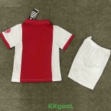 2025 Ajax 125th Anniversary Kids Soccer Jersey 左袖带章