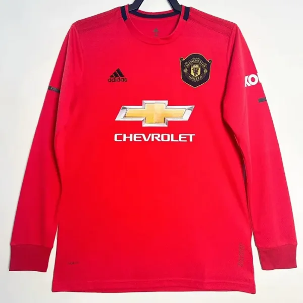 2019-2020 Man Utd Home Long Sleeve Retro Soccer Jersey (长袖)