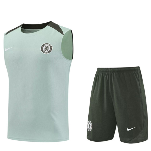 25-26 CHE Light green Tank top and shorts suit