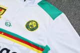 25-26 Cameroon White Half Pull Tracksuit (半拉链)