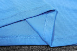 25-26 Man City Lake blue Polo Tracksuit