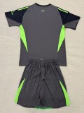 25-26 LIV Black GoalKeeper Kids Soccer Jersey (绿标)
