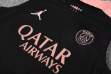 25-26 PSG Jordan Black Tank top and shorts suit
