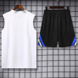 25-26 INT White Tank top and shorts suit
