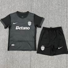 25-26 Sporting Lisbon Away Kids Soccer Jersey