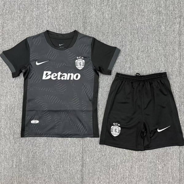 25-26 Sporting Lisbon Away Kids Soccer Jersey