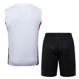 25-26 Bayern White Tank top and shorts suit #D2558