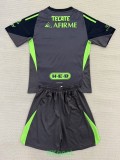 25-26 Tigres UANL Black GoalKeeper Kids Soccer Jersey