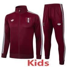 25-26 Ajax Jujube red Kids Jacket Tracksuit #E2538(童装)