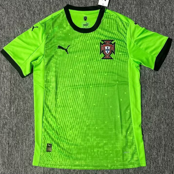 25-26 Portugal Green Goalkeeper Fans Soccer Jersey (PM)