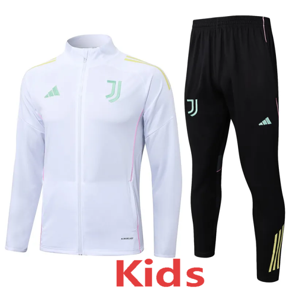 25-26 JUV White Kids Jacket Tracksuit #E25118(童装)