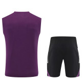 25-26 Man Utd Purple Tank top and shorts suit