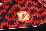 25-26 Man Utd Black Red Kids Jacket Tracksuit #E25105(童装)