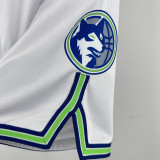 23-24 TIMBERWOLVES White City Edition Top Quality NBA Pants