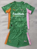 25-26 Derby County Green GoalKeeper Kids Soccer Jersey