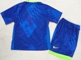 25-26 Brazil Away Kids Soccer Jersey