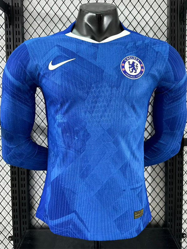25-26 CHE Home Long Sleeve Player Version Soccer Jersey (长袖球员)