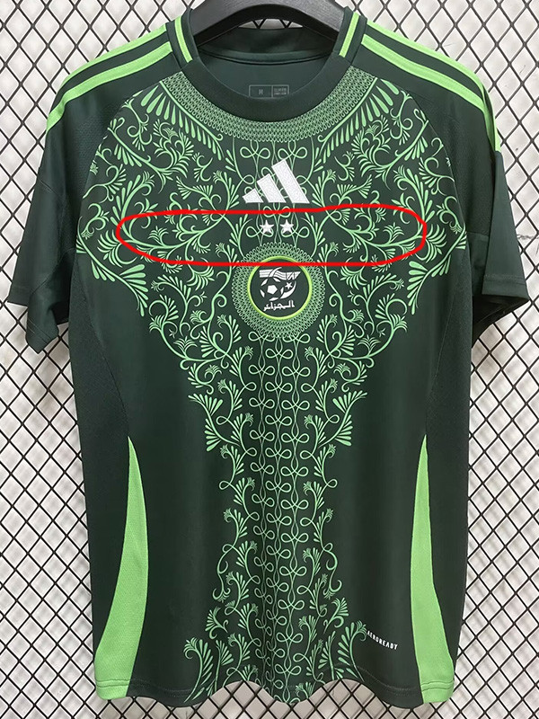 24-25 Algeria Away 2 Stars Fans Soccer Jersey (带二星)