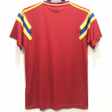 1990 Colombia Away Red  Retro Soccer Jersey