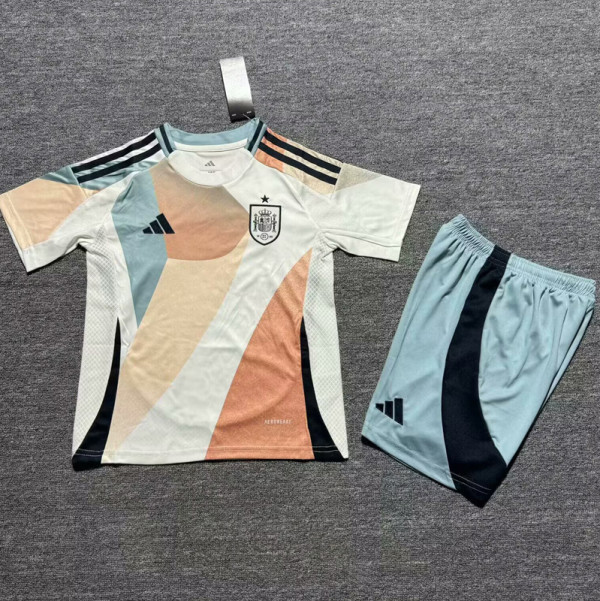 25-26 Spain Away Kids Soccer Jersey