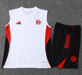 25-26 Bayern White Tank top and shorts suit #D2558
