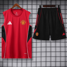 25-26 Man Utd Red Tank top and shorts suit