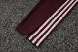 25-26 Bayern Deep Red Kids Half Pull Tracksuit #E2515(童装)(半拉链)