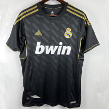 2011-2012 RMA  Away Black Retro Soccer Jersey (钢印)