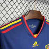 2010  Spain Away Royal Blue Retro Soccer Jersey(带胸前决赛字)