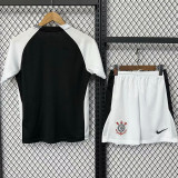 25-26 Corinthians Away Kids Soccer Jersey