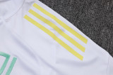 25-26 JUV White Kids Half Pull Tracksuit #E25117(童装)(半拉链)