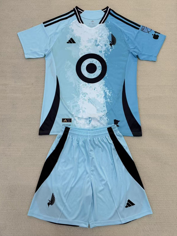 25-26 Minnesota United FC Away Kids Soccer Jersey (带章)