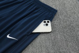 25-26 PSG Royal blue Half Pull Tracksuit (半拉链)