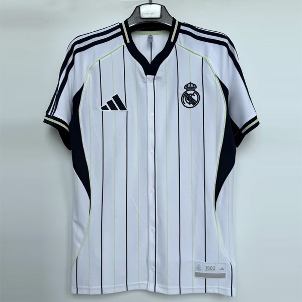 25-26 RMA White 1:1 Casual Edition Baseball Jersey