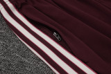 25-26 Bayern Deep Red Half Pull Tracksuit #B2512(半拉链)