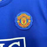 2008-2009 Man Utd Away long sleeve Retro Soccer Jersey
