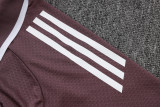 25-26 Man Utd Grey purple Polo Tracksuit #C2537