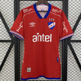 25-26 Club Nacional Red Fans Soccer Jersey