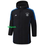 24-25 Germany Black Hooded Windbreaker Fabric Cotton Coat #G201