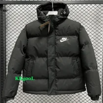 24-25 MF3 NK Black Hooded Cotton Coat #棉衣