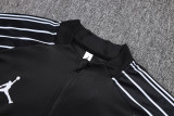 25-26 PSG Jordan Black Half Pull Tracksuit #B2573(半拉链)
