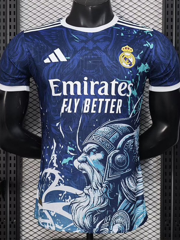 25-26 RMA Dark Blue Special Edition Player Version Training Shirts (狮头)