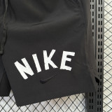 D703 NK Black Casual Short Pants