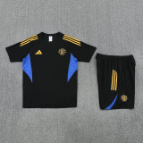 25-26 Man Utd Black Training Short Suit