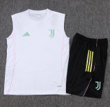 25-26 JUV White Tank top and shorts suit #D25143