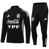 25-26 Argentina Black Half Pull Tracksuit (半拉链)