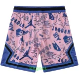 C2444 Jordan Pink Blue Casual Short Pants
