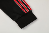 25-26 Man Utd Black Red Jacket Tracksuit #05