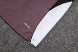 25-26 Man Utd Grey purple Training Short Suit #D25126