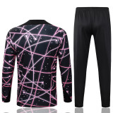 25-26 PSG Jordan Black Purple Kids Half Pull Tracksuit #E25121(童装)(半拉链)